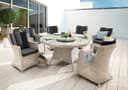 Destiny Garten-Essgruppe LUNA 19-tlg. Aluminium Polyrattan Bild 2