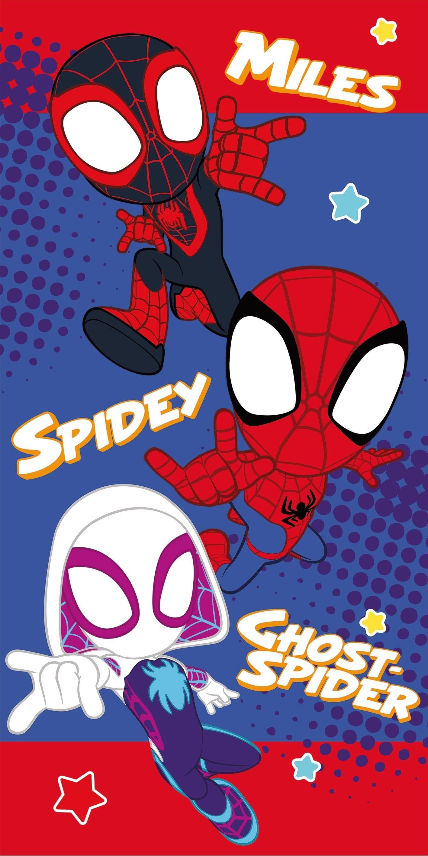 Jerry Fabrics Strandtuch Spidey 70x140 cm Baumwolle Badetuch saugfähig