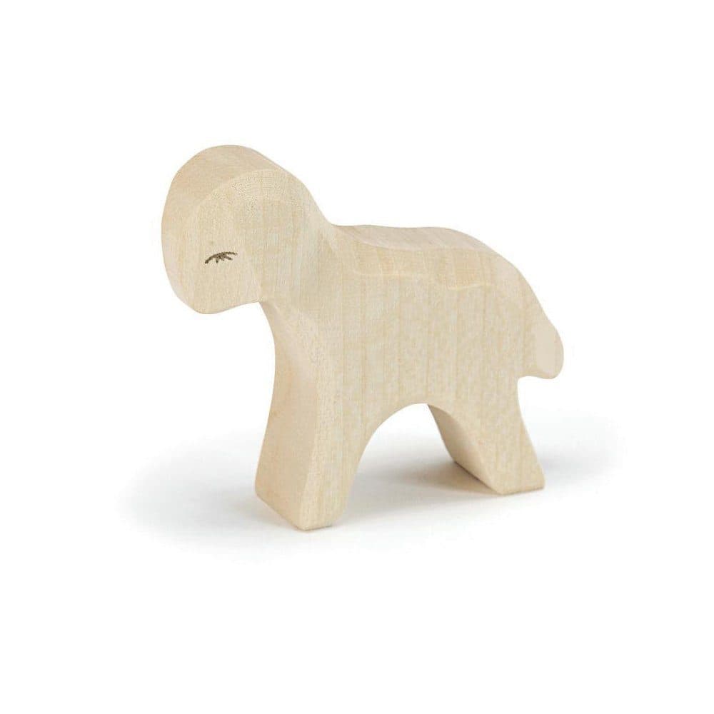 Ostheimer Spielfigur Lamm Stehend Weiß Holzfigur Spieltier 1-tlg.
