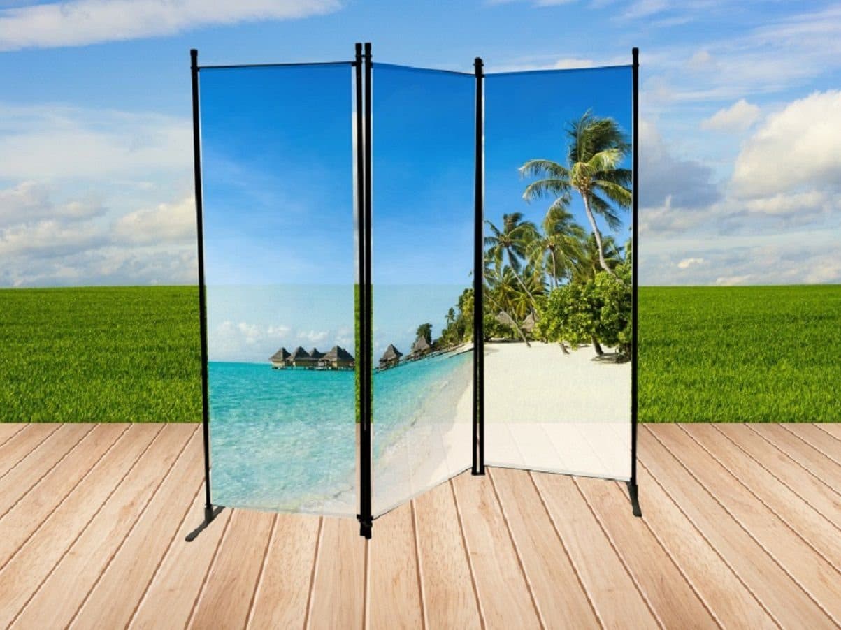 Jürgen Westerholt GmbH Paravent Outdoor Sichtschutzwand mit Fotodruck