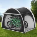 Kityhome Fahrrad-Abstellzelt Oxford-Stoff Schwarz Bild 2