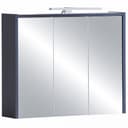 Lomadox Spiegelschrank LOANO-80 Badezimmerschrank Blau LED-Beleuchtung Bild 2