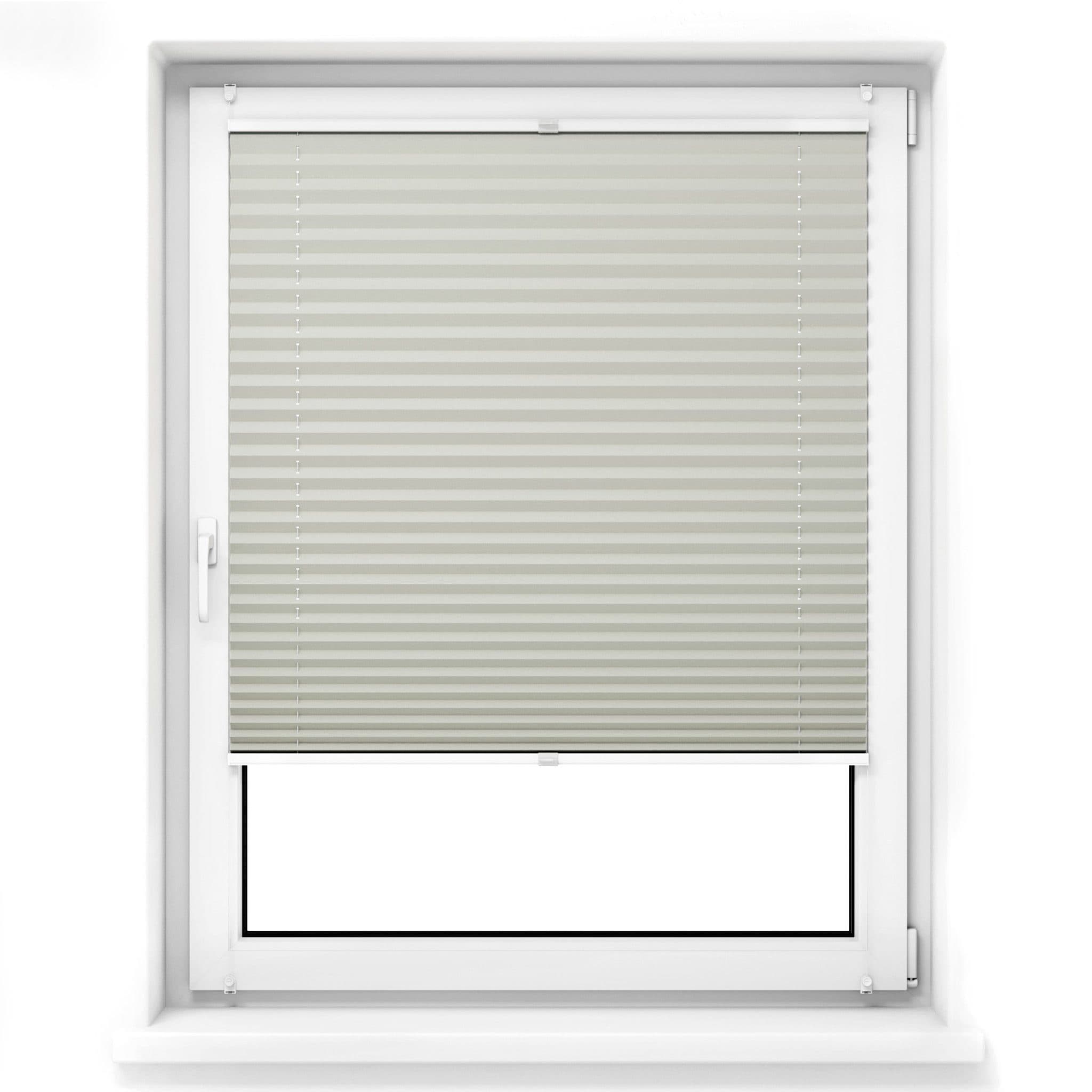 jalousiescout Plissee Pure Premium Grau Ohne Bohren Polyester - Bild 2