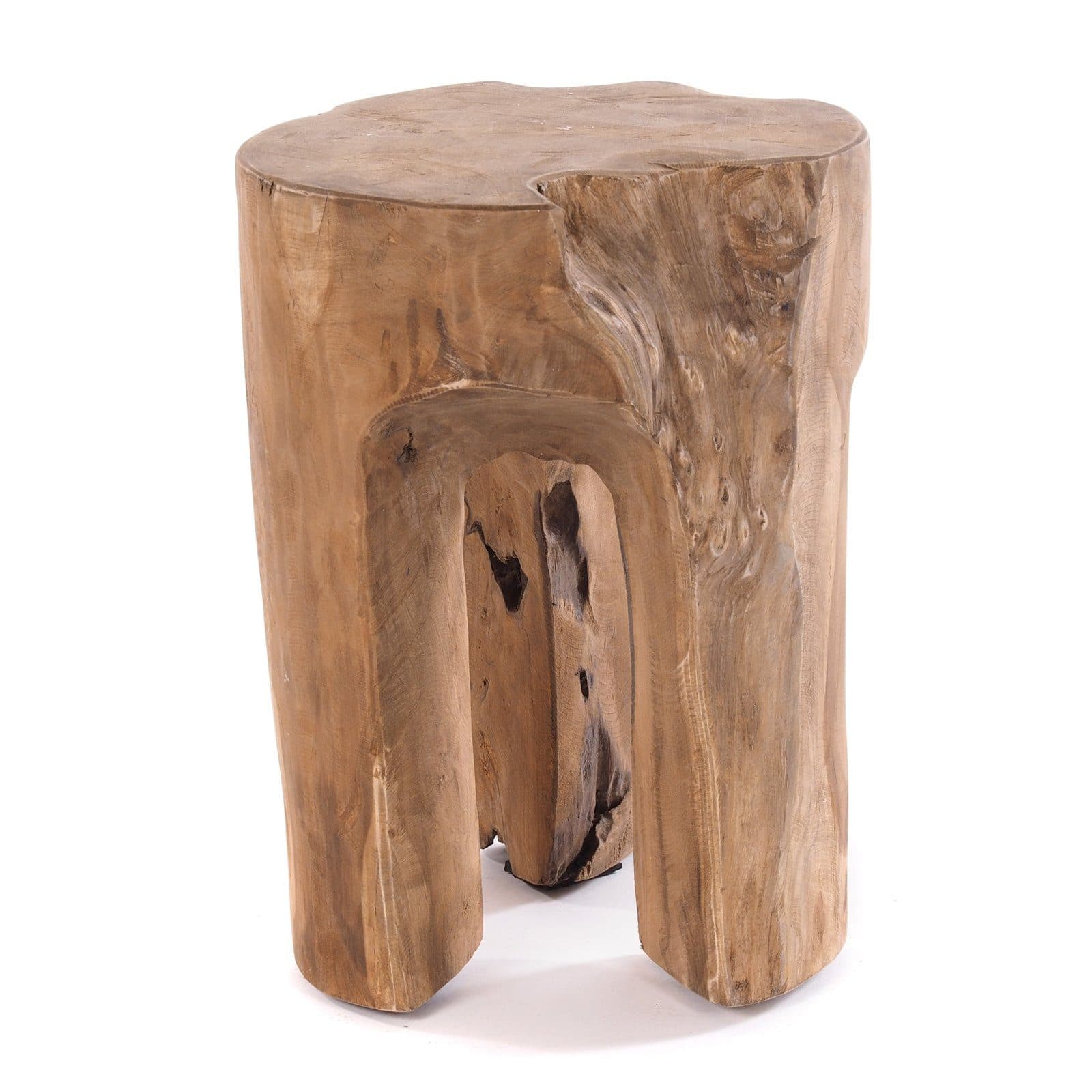 DESIGN DELIGHTS Baumstamm Hocker LOG Natur Massivholz Sitzhocker - Bild 2