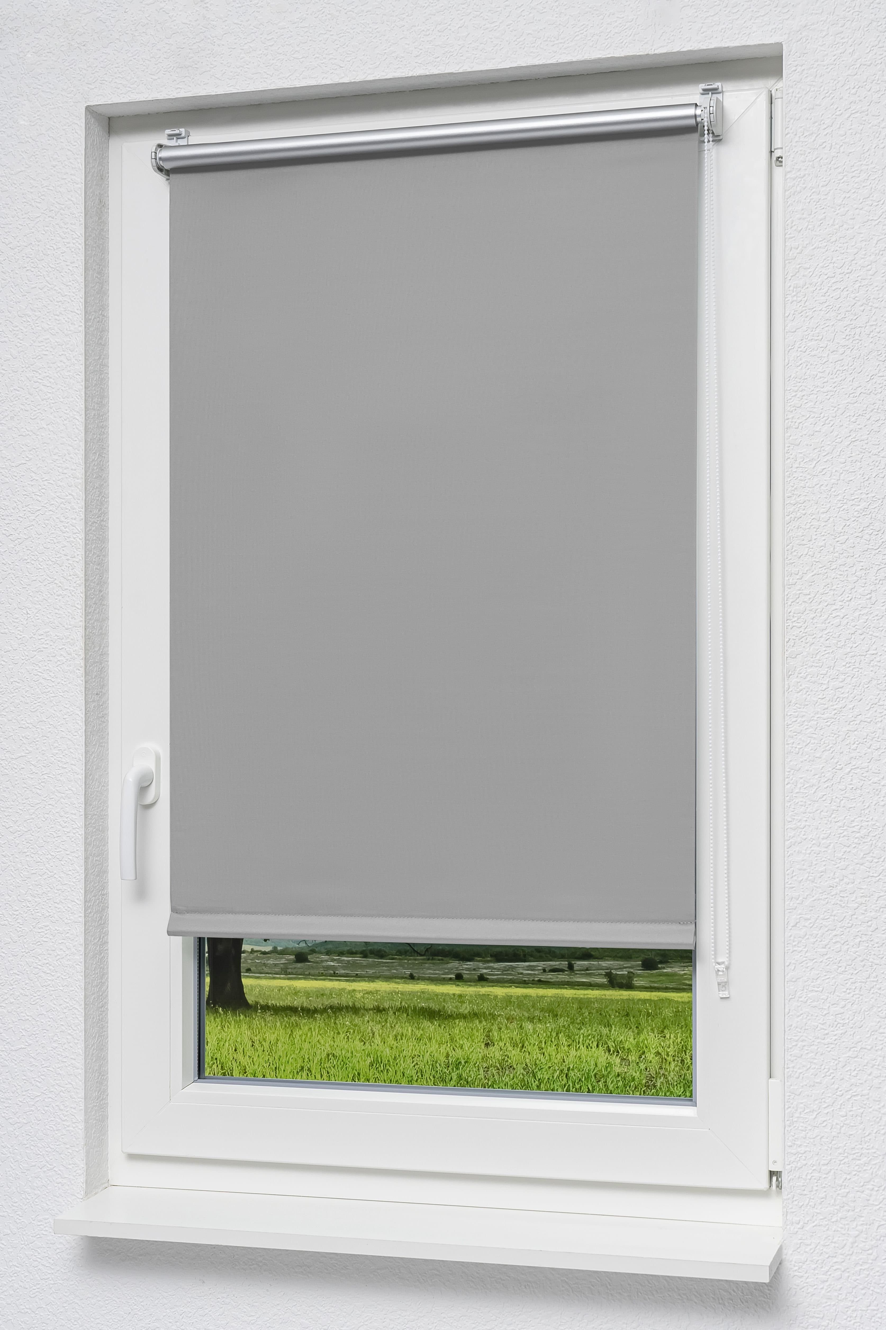 LYSEL® Verdunklungsrollo Steingrau Klemmtr. Thermo - Bild 2