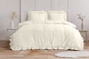 Sitheim-Europe Bettwäsche Ruffles 3-teilig Beige Mikrofaser Bild 2