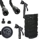 Grafner Flexibler Gartenschlauch 30m Schwarz mit Multifunktionsbrause Bild 2