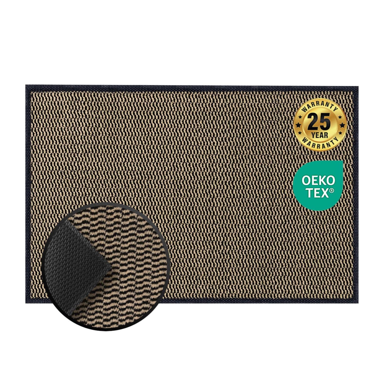Kubus Dirtstopper Pro Fußmatte Schwarz Anthrazit TPE-Rückseite - Bild 2