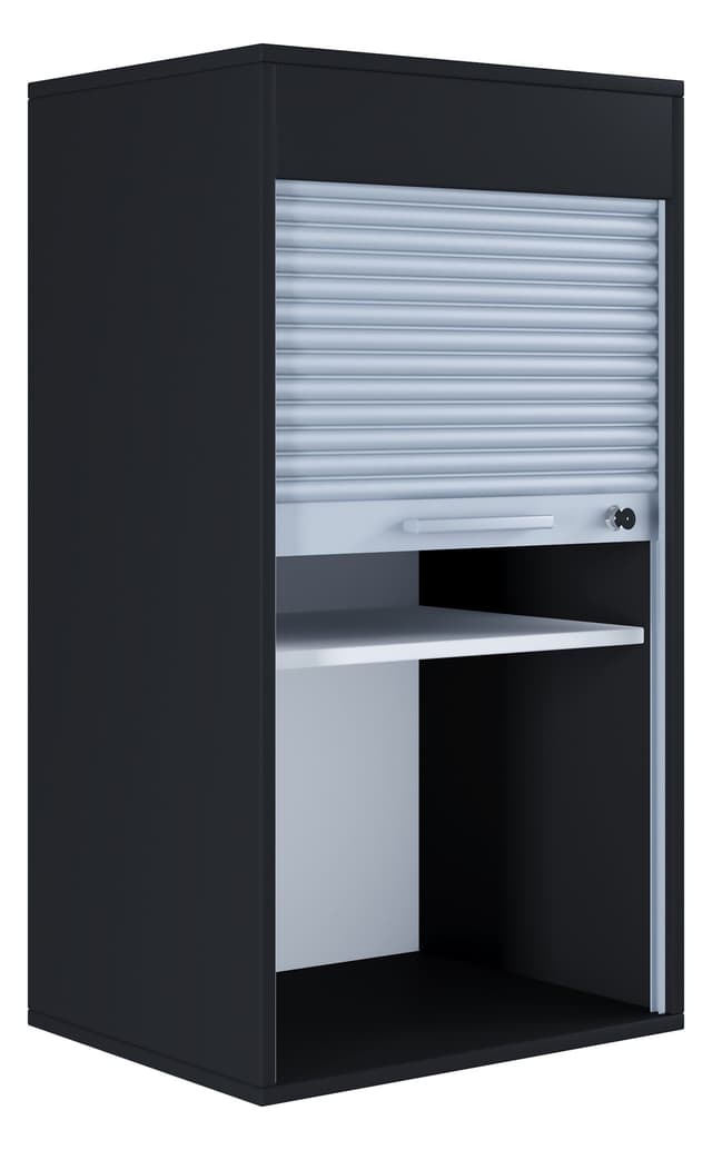 VCM Aktenschrank Holz Büroschrank Rollladen