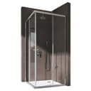 doporro Eckdusche Schiebetür 6mm ESG-Glas Nano 70x70x190cm Bild 2