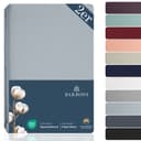 BARBONS Spannbettlaken Jersey 100% Baumwolle Hellblau 2er Set Bild 2