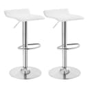Woltu Barhocker 2er Set Höhenverstellbar Kunstleder Schwarz/Weiß Bild 2