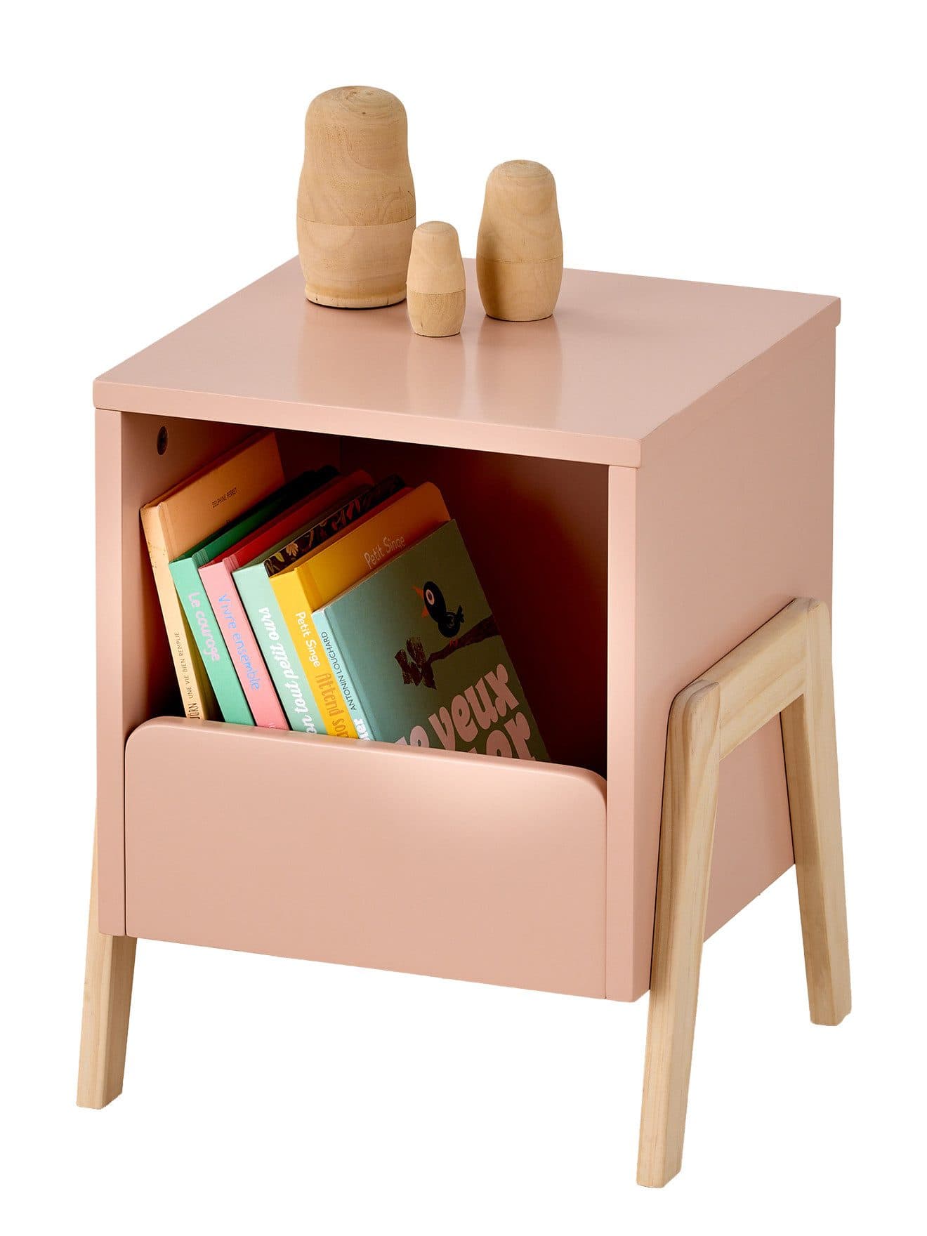 vertbaudet Nachttisch Retro Kinderzimmer hellrosa - Bild 2