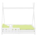 ML-DESIGN Spielbett Tipi Zeltbett Weiß Massivholz Kinderbett Bild 2