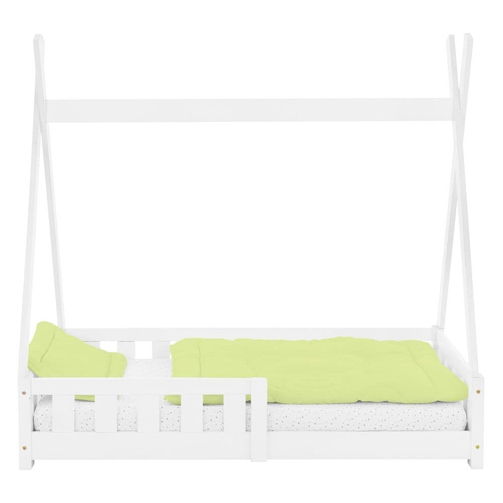 ML-DESIGN Spielbett Tipi Zeltbett Weiß Massivholz Kinderbett - Bild 2