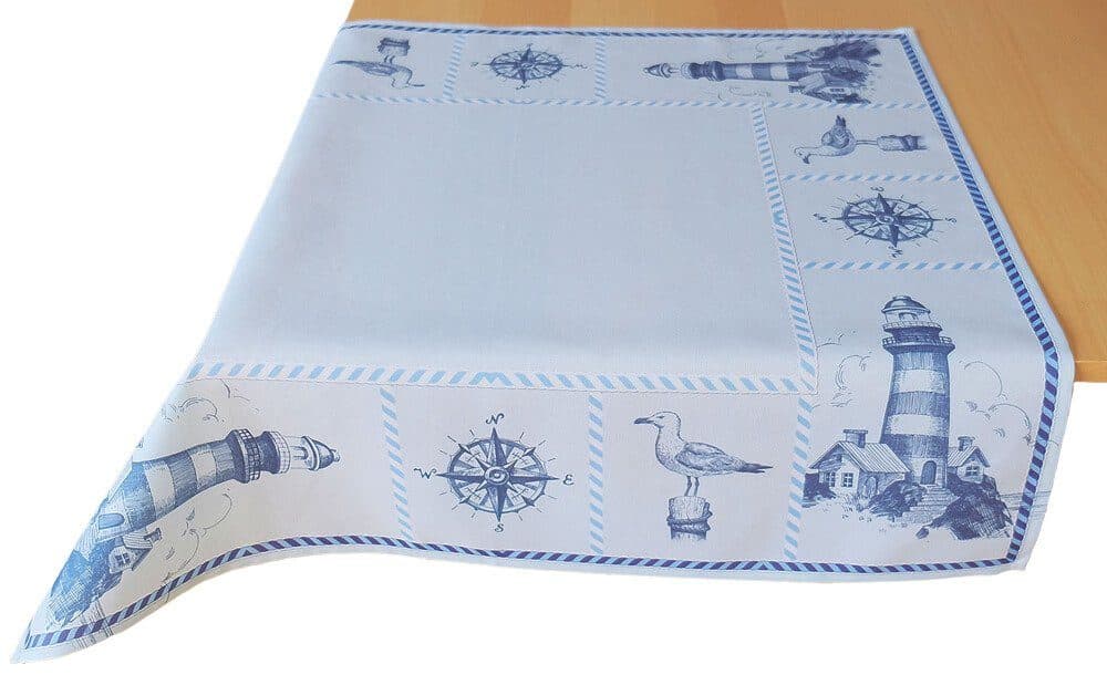 matches21 HOME & HOBBY Tischdecke CARA Maritim Polyester 85 x 85 cm - Bild 2