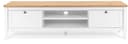 Mid.you Lowboard Eiche Metall Weiß 160 cm Bild 2