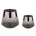 Fink Teelichthalter JONA 2er Set Glas Grau/Silber Bild 2