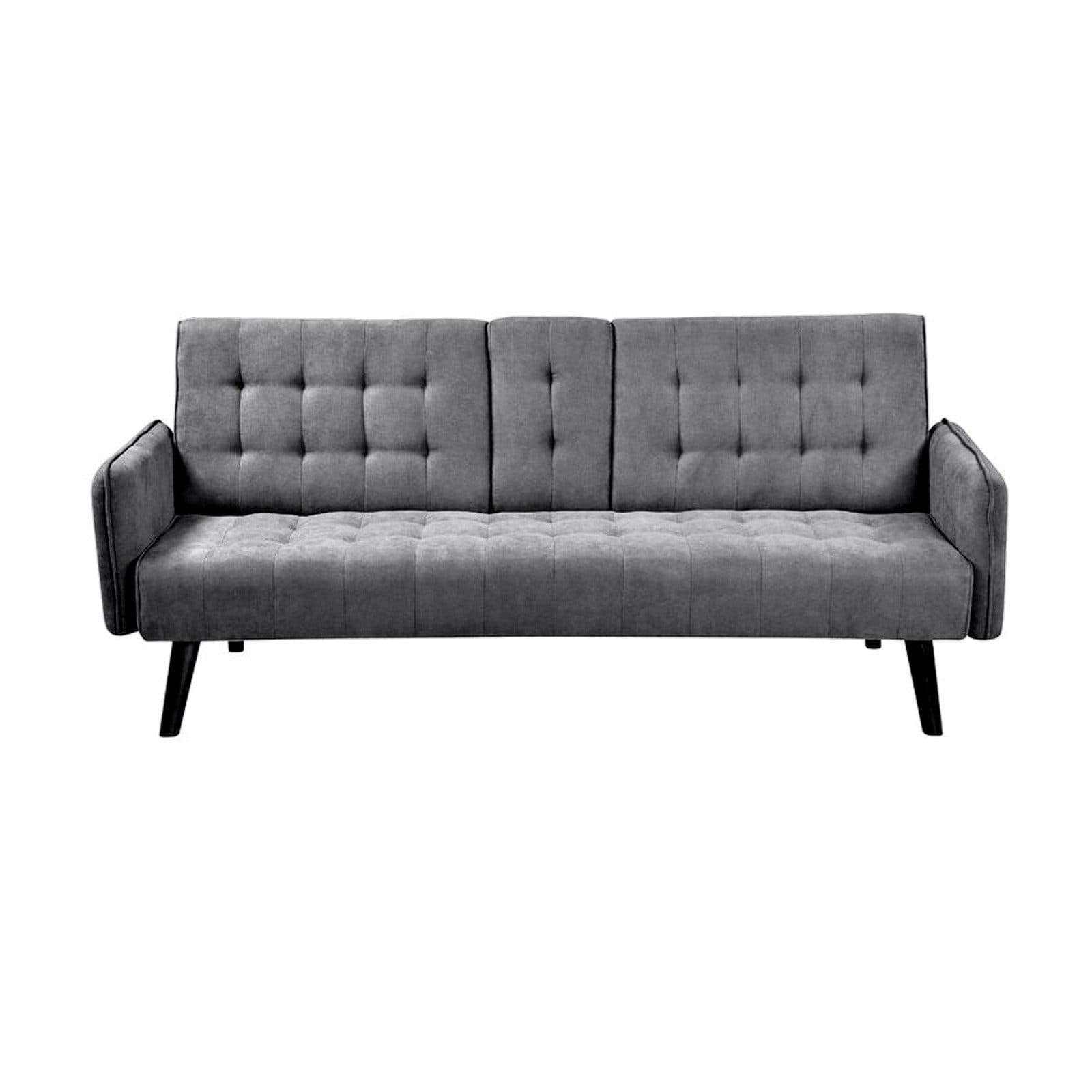 HTI-Living Schlafsofa Elouisa Grau mit Mittellehne und Becherhalter - Bild 2