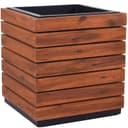 VIVANNO Pflanzkübel Holz Akazienbraun Gestreift 43x43x46 cm Bild 2