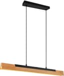 TRIO Leuchten LED Pendelleuchte Kerala, Dimmfunktion, Warmweiß, Holz + Metall Bild 2