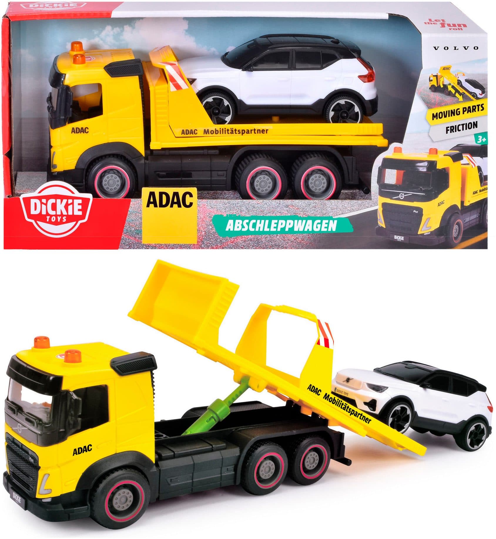 Dickie Toys ADAC Abschleppwagen Gelb mit Volvo EX40 - Bild 2