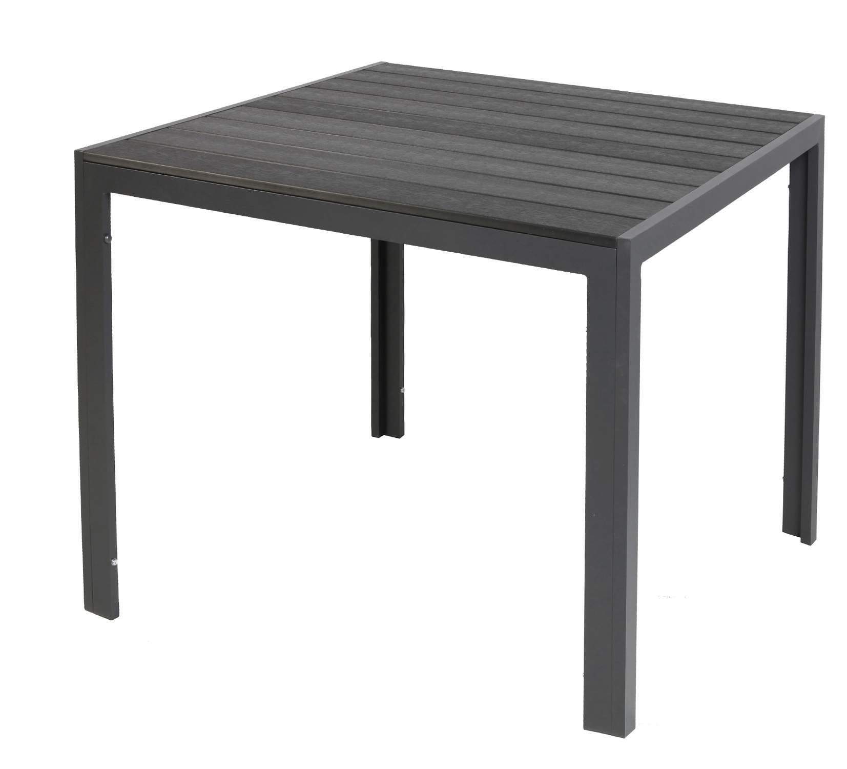 LEX Gartentisch Comfort 80x80 Nonwood Schwarz Aluminium - Bild 2