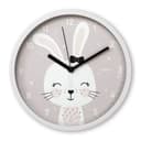 Hama Kinder-Wanduhr Maui Grau/Weiß mit Hase Motiv Bild 2