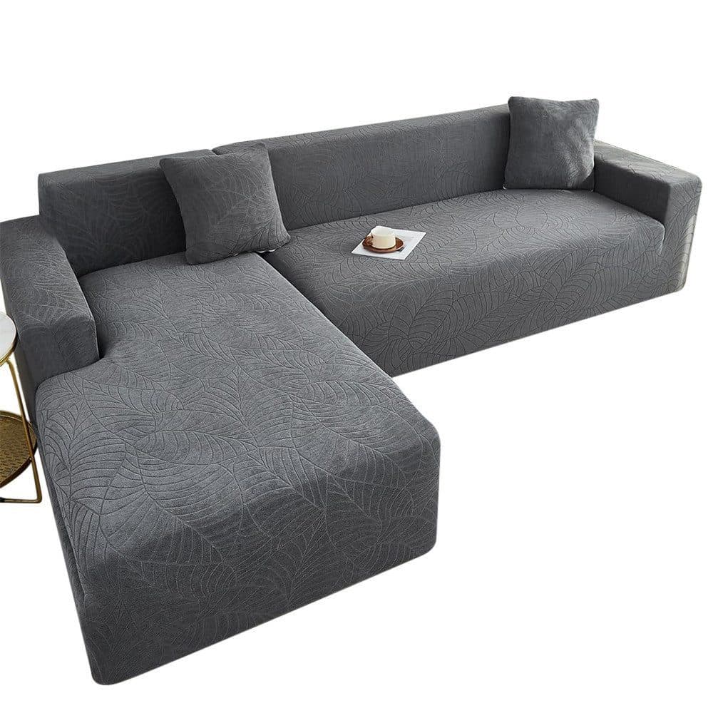 Minicloss Sofabezug High Stretch Dunkelgrau Elastische Sofahusse
