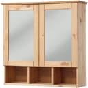 WELLTIME Spiegelschrank Landhaus Sylt Beige Massivholz Bild 2