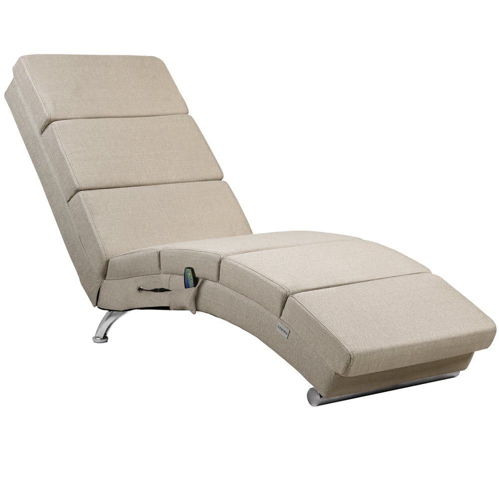 Casaria Relaxliege London mit Massage und Heizfunktion Beige - Bild 2