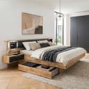 Lomadox Bett VIESTE-43 180x200 cm mit LED-Beleuchtung und Stauraum Bild 2