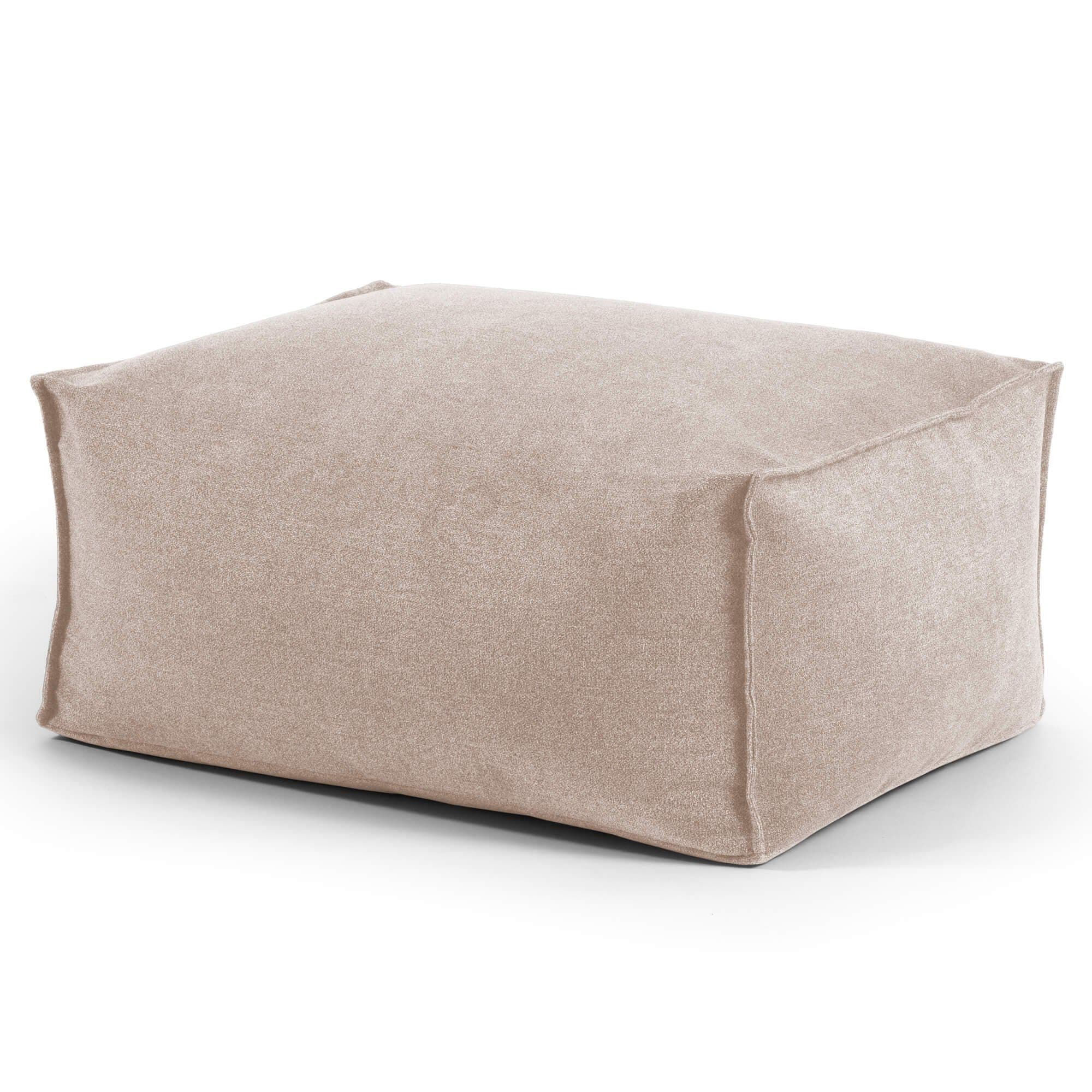 mokebo Pouf Der Ruhestifter Beige Webstoff - Bild 2