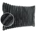 Kisska Dekokissen LILLI BIG CORD Velour Grau 50x30cm Bild 2