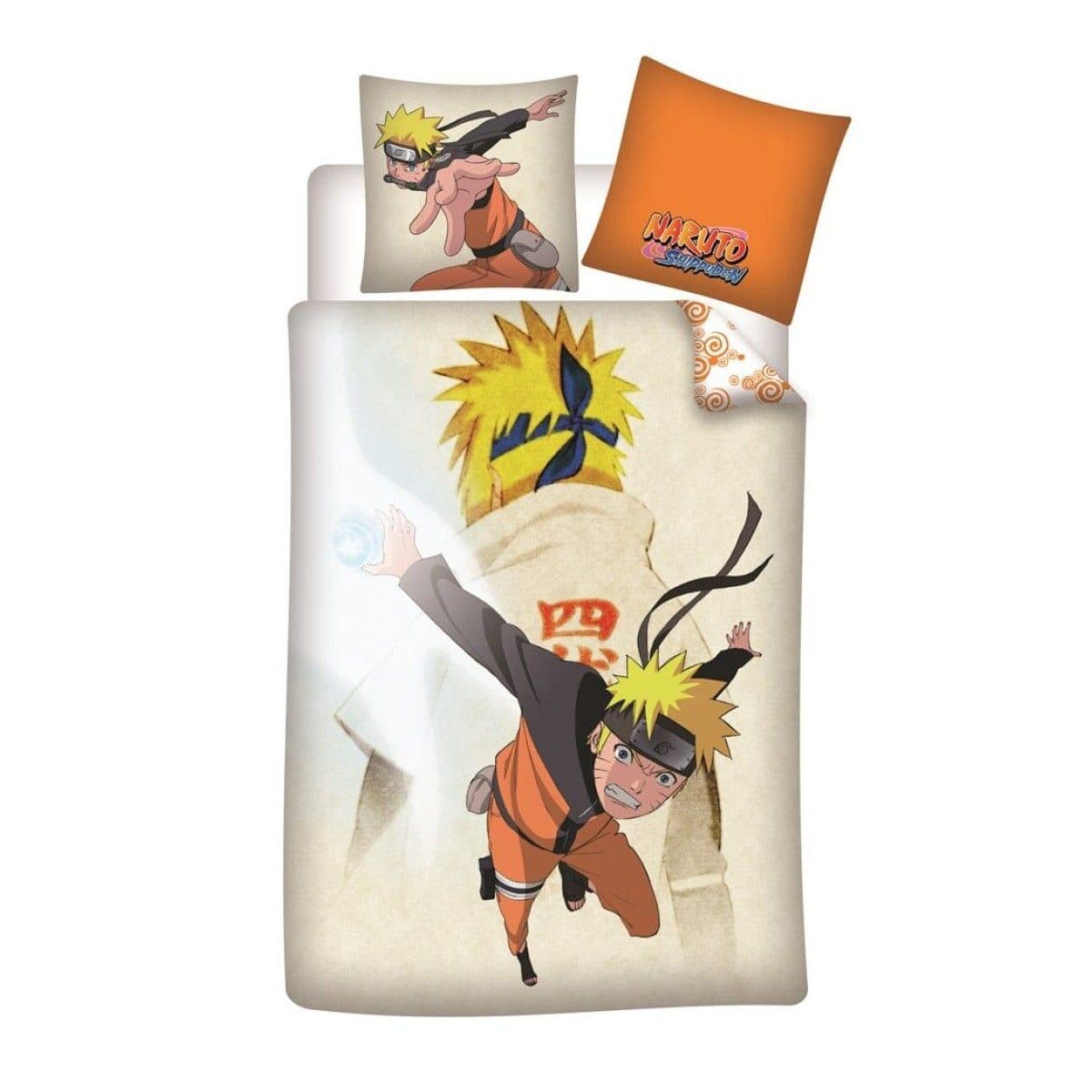 Naruto Kinderbettwäsche Set Baumwolle 140x200 cm mit Kissenbezug
