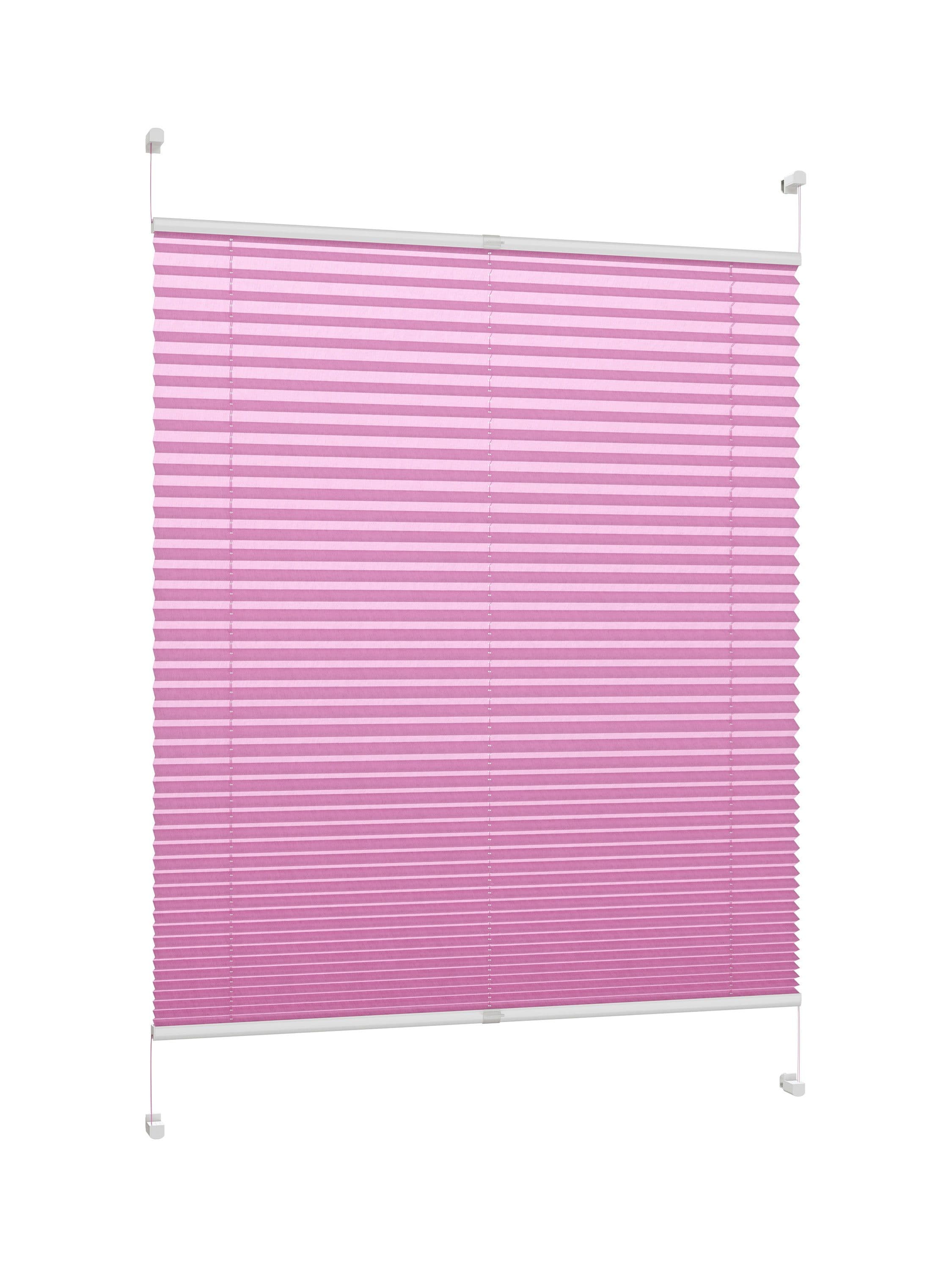 DécoProfi Plissee Klemmfix Ohne Bohren Blickdicht Rosa - Bild 2