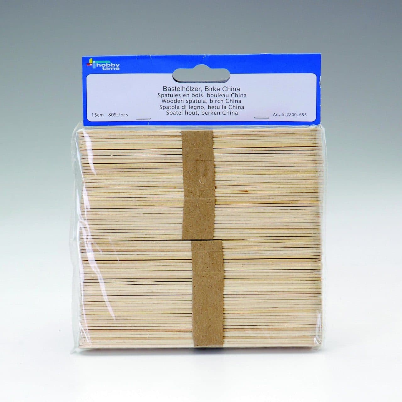 Glorex Bastelhölzer 15 cm, 80 Stück