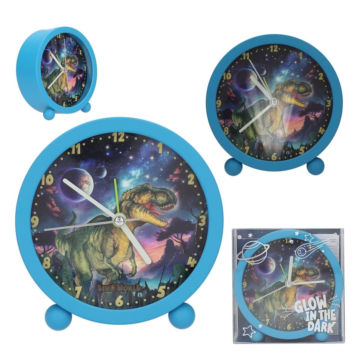 Dino World Wecker Galaxy Dino-Motiv