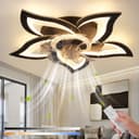 Nettlife Deckenventilator Mit Licht und Fernbedienung Schwarz/Weiß 48W 3 Farbtemperatur 6-Gang Bild 2