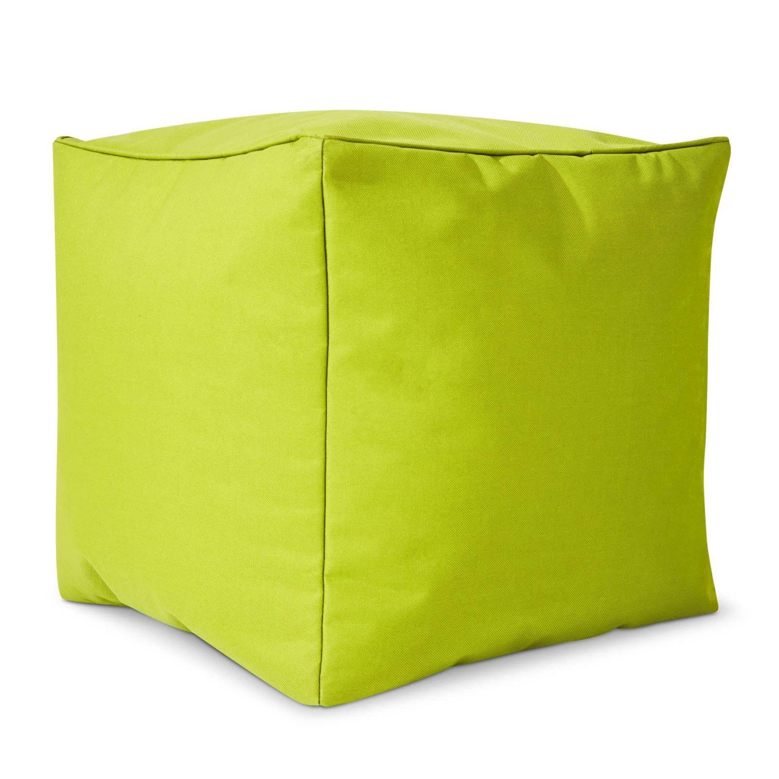 Green Bean Sitzsack-Hocker Pouf Cube Hellgrün - Bild 2