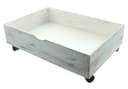 Dekoleidenschaft Bettschubkasten Shabby Weiß mit Rollen Bild 2