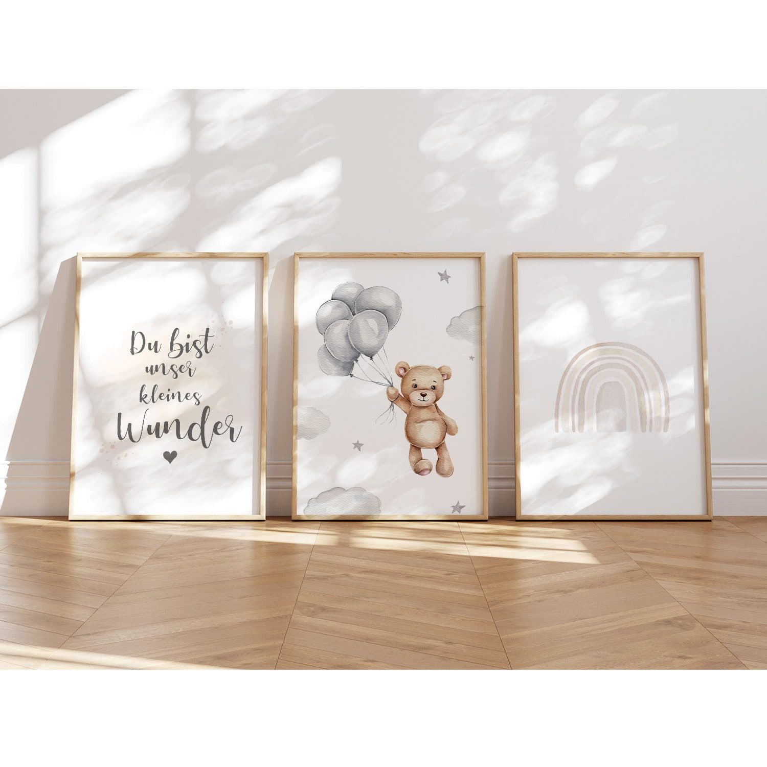 MeinBaby123® Poster Kinderzimmer Deko Bunt Süße Tiermotive - Bild 2