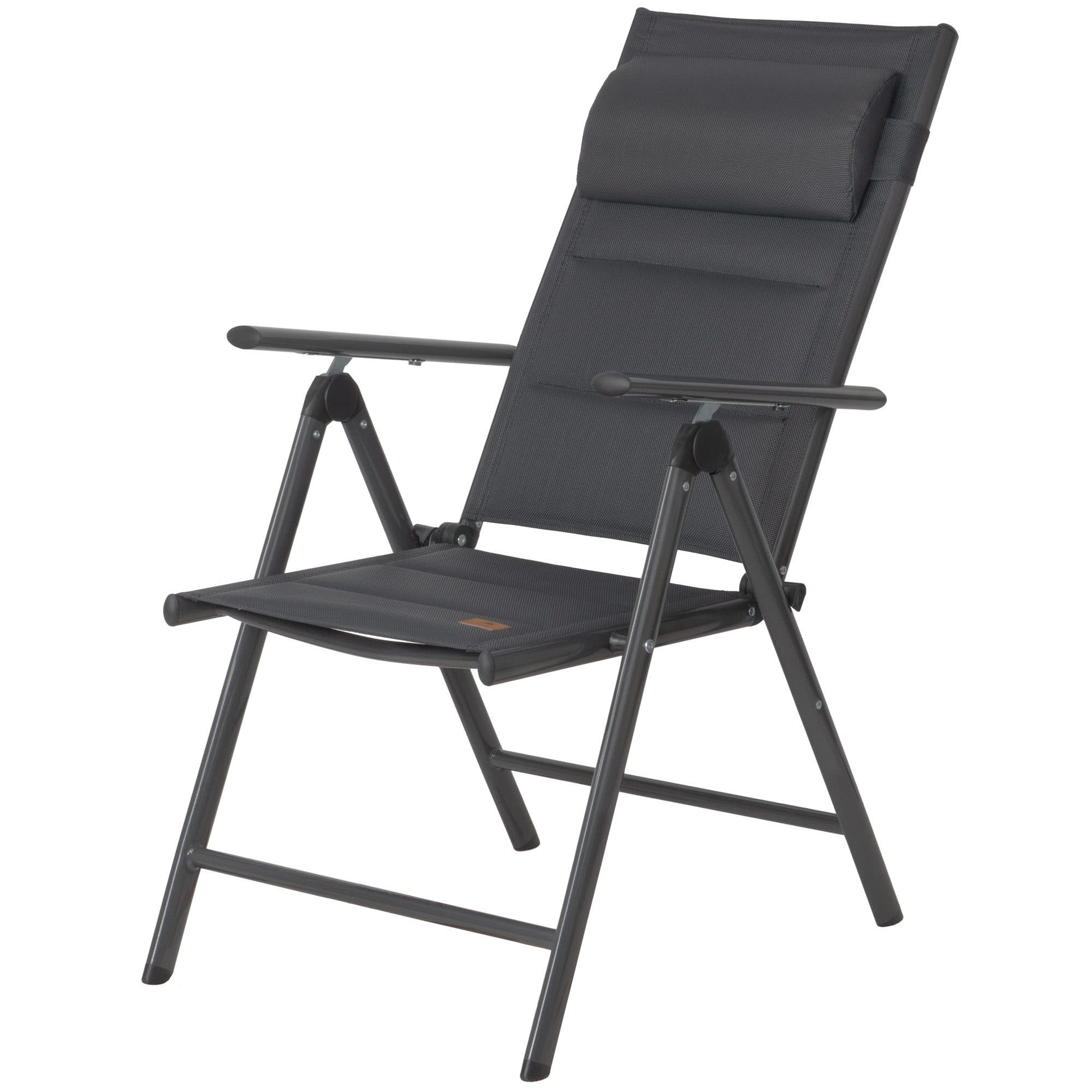 CampFeuer Klappstuhl Anthrazit 7-fach verstellbar Outdoor Gartenstuhl - Bild 2