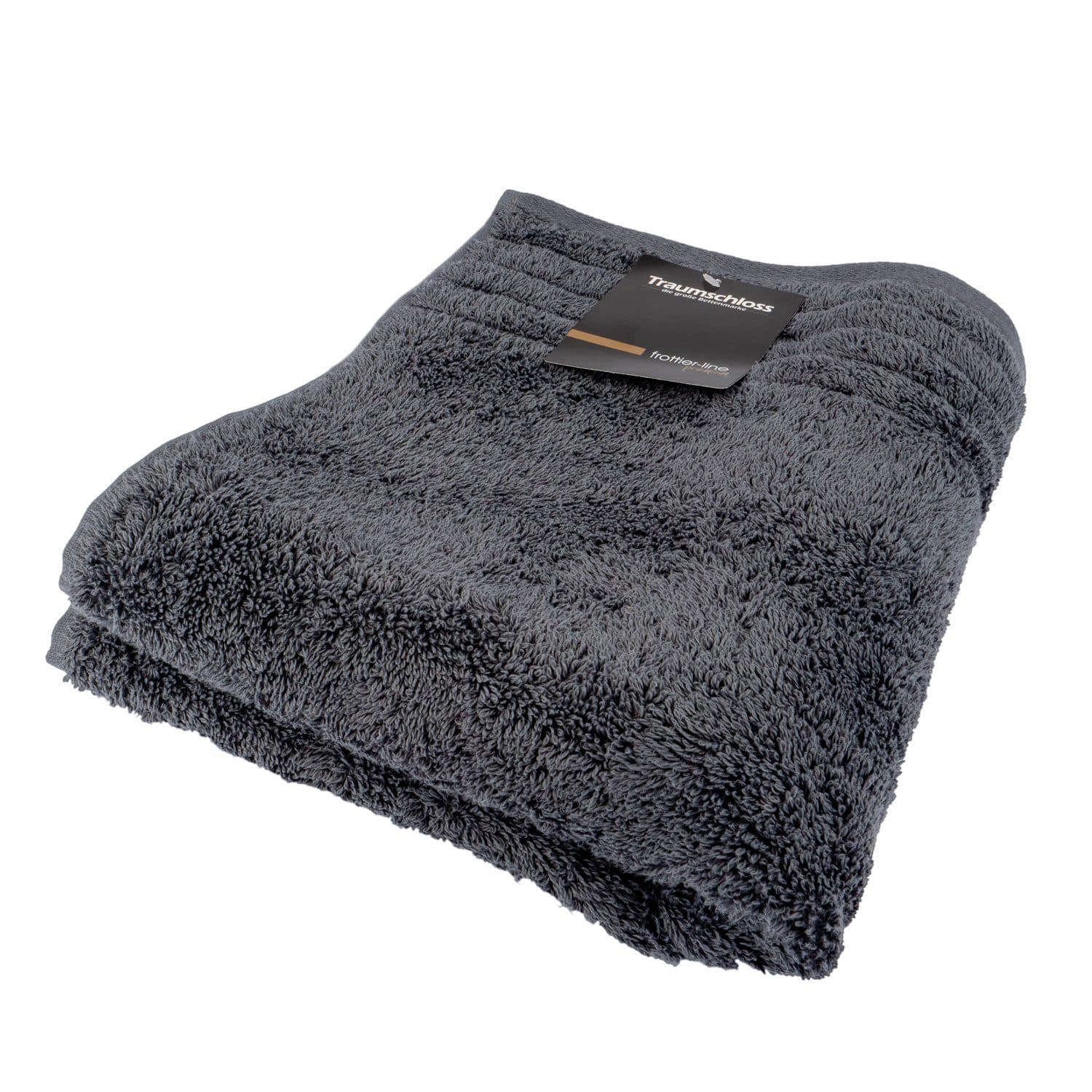 Traumschloss Saunatuch Premium-Line Grau Frottier 100% Baumwolle - Bild 2