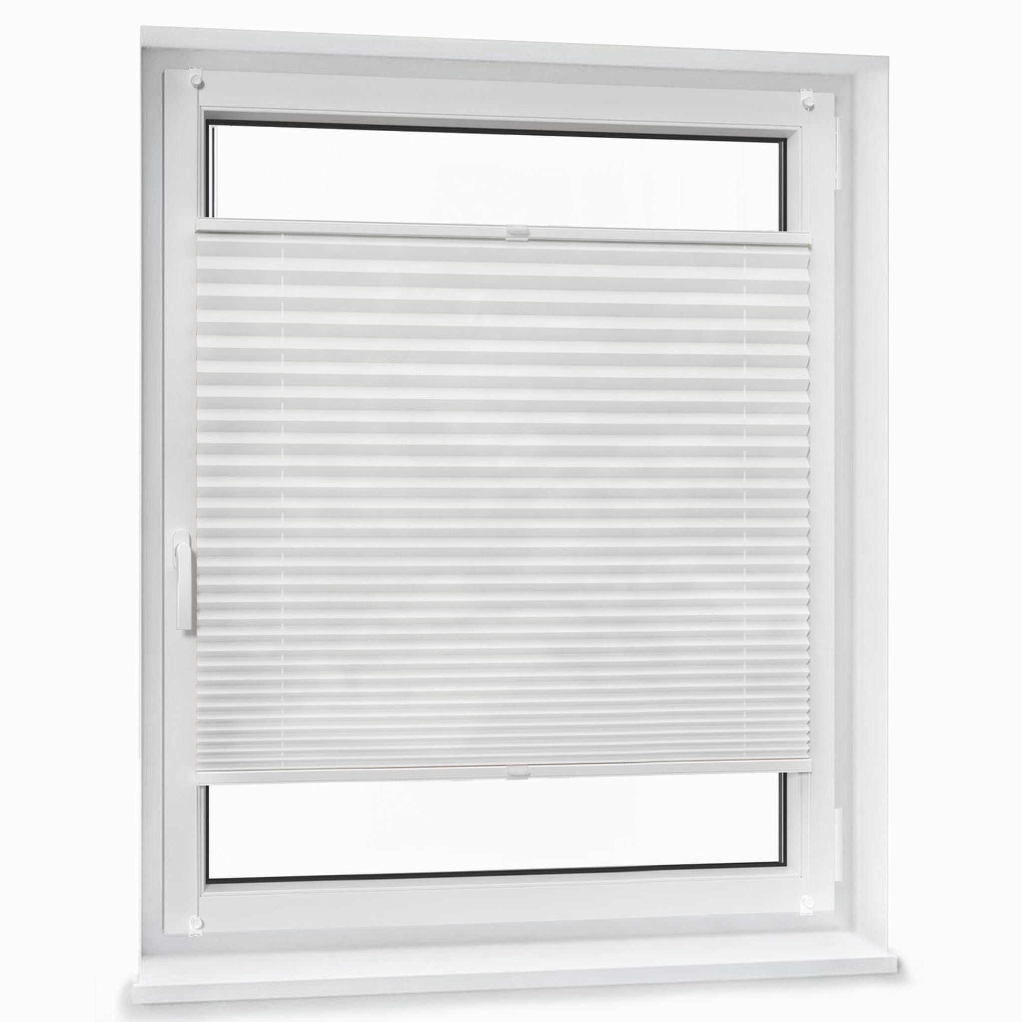 jalousiescout Plissee Pure Basic Weiß Klemmfix Polyester - Bild 2
