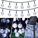 Rosnek LED-Lichterkette Solar Wasserdicht Kristallkugeln Bild 2