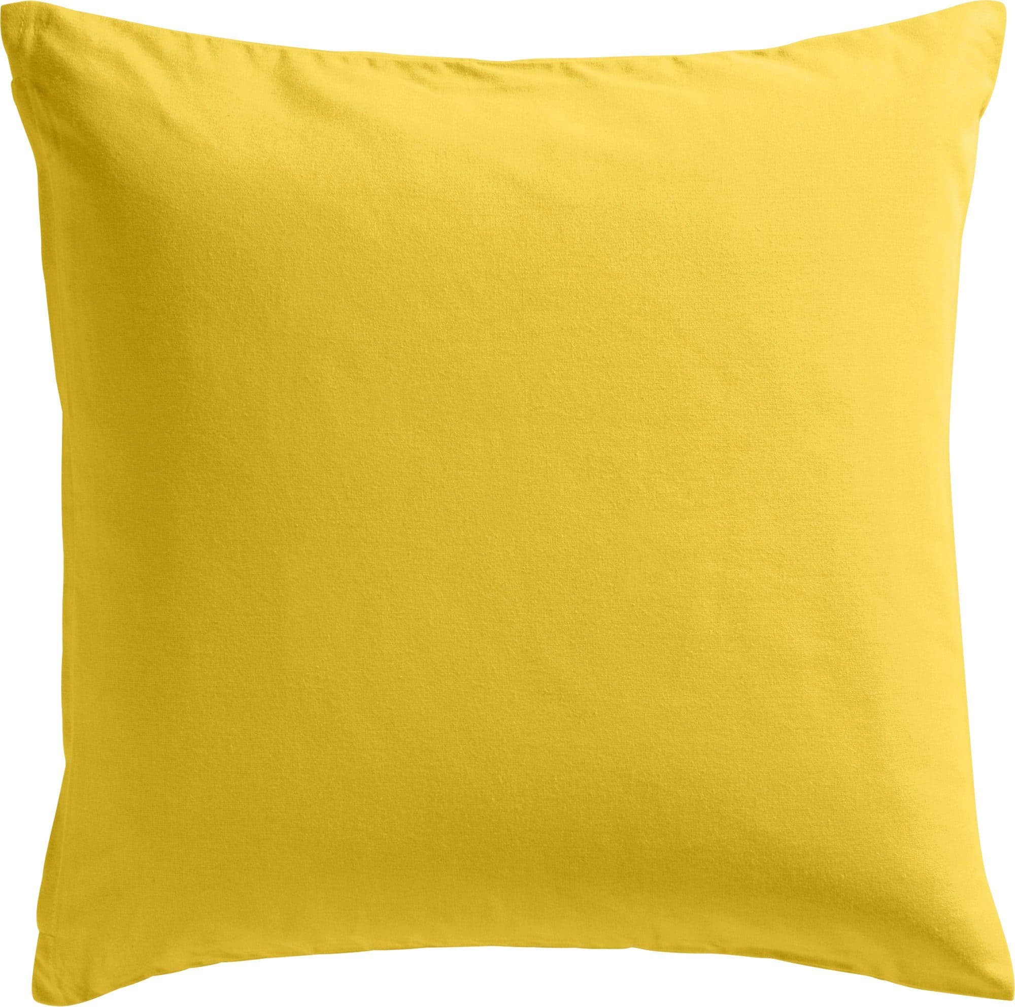 REDBEST Kissenbezug Seattle 40x40 cm Baumwolle Uni Gelb - Bild 2