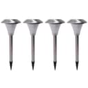 Harms Import LED Solar Gartenleuchte 4er Set Warmweiß Edelstahl Bild 2