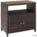 TECTAKE Gartenschrank Monscia Rattan WPC wetterfest Bild 2