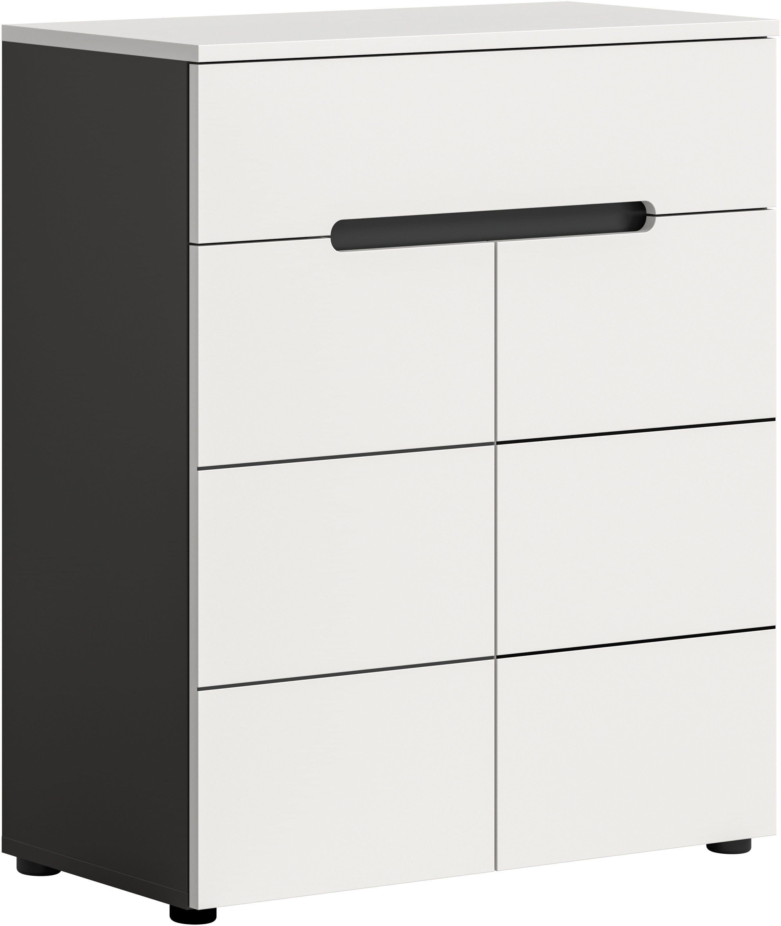 INOSIGN Schuhkommode REHAT Breite 80cm 2 Türen 1 Schubkasten 4 Fächer - Bild 2